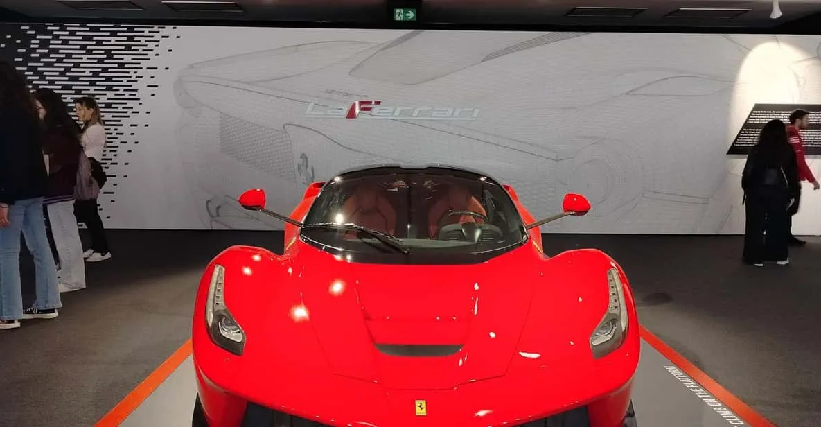Ferrari Museum collection in Modena, a private day trip from the museums in Florence, Italy