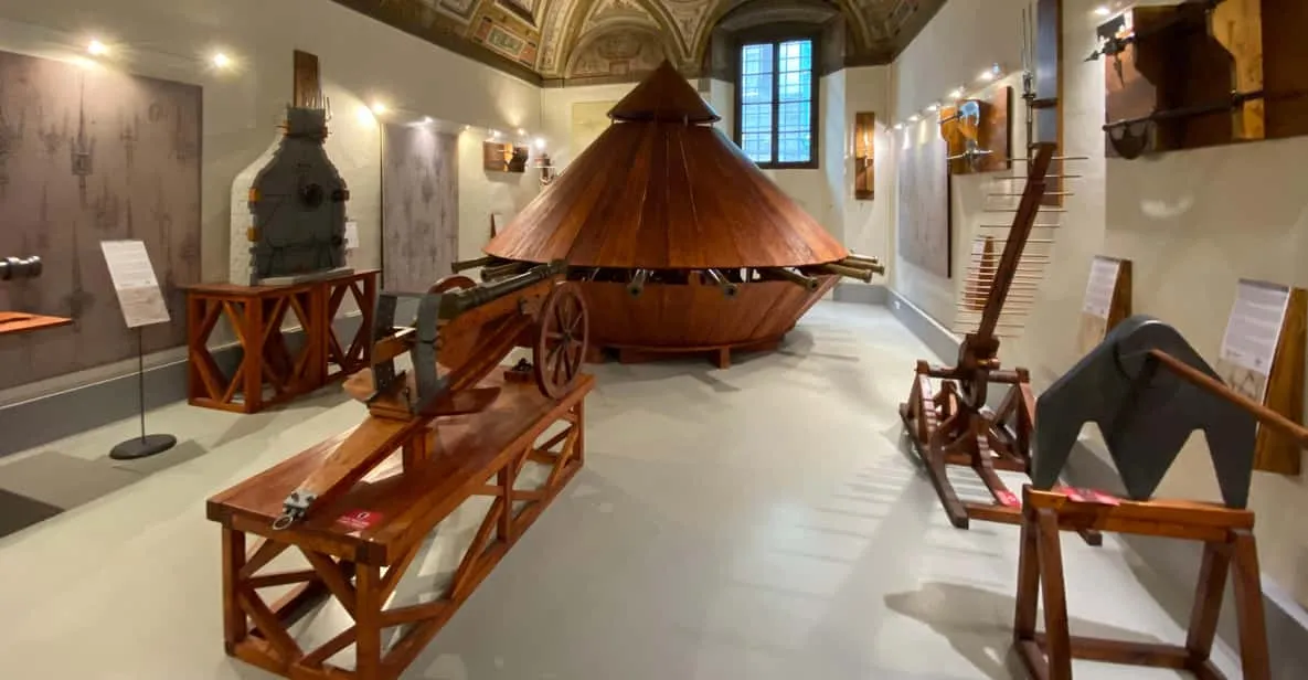 Reconstructed flying machine at the Leonardo da Vinci Museum, one of the museums in Florence, Italy